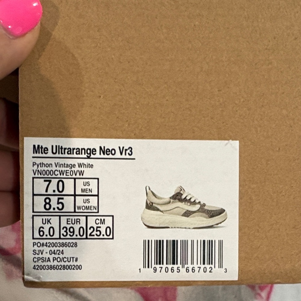 Vans Women's Python Patterned Sneakers - Picture 2 of 3